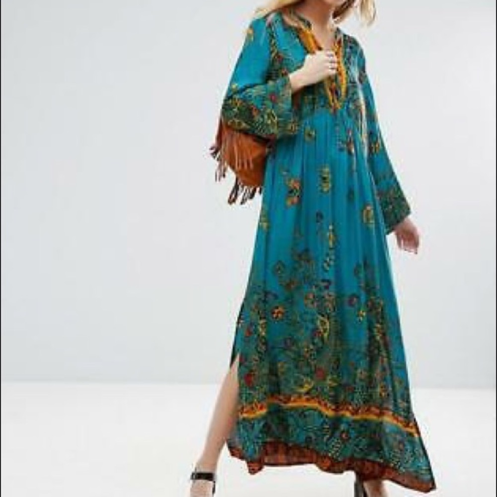 NEW Free People If You Only Knew Peasant Dress LG